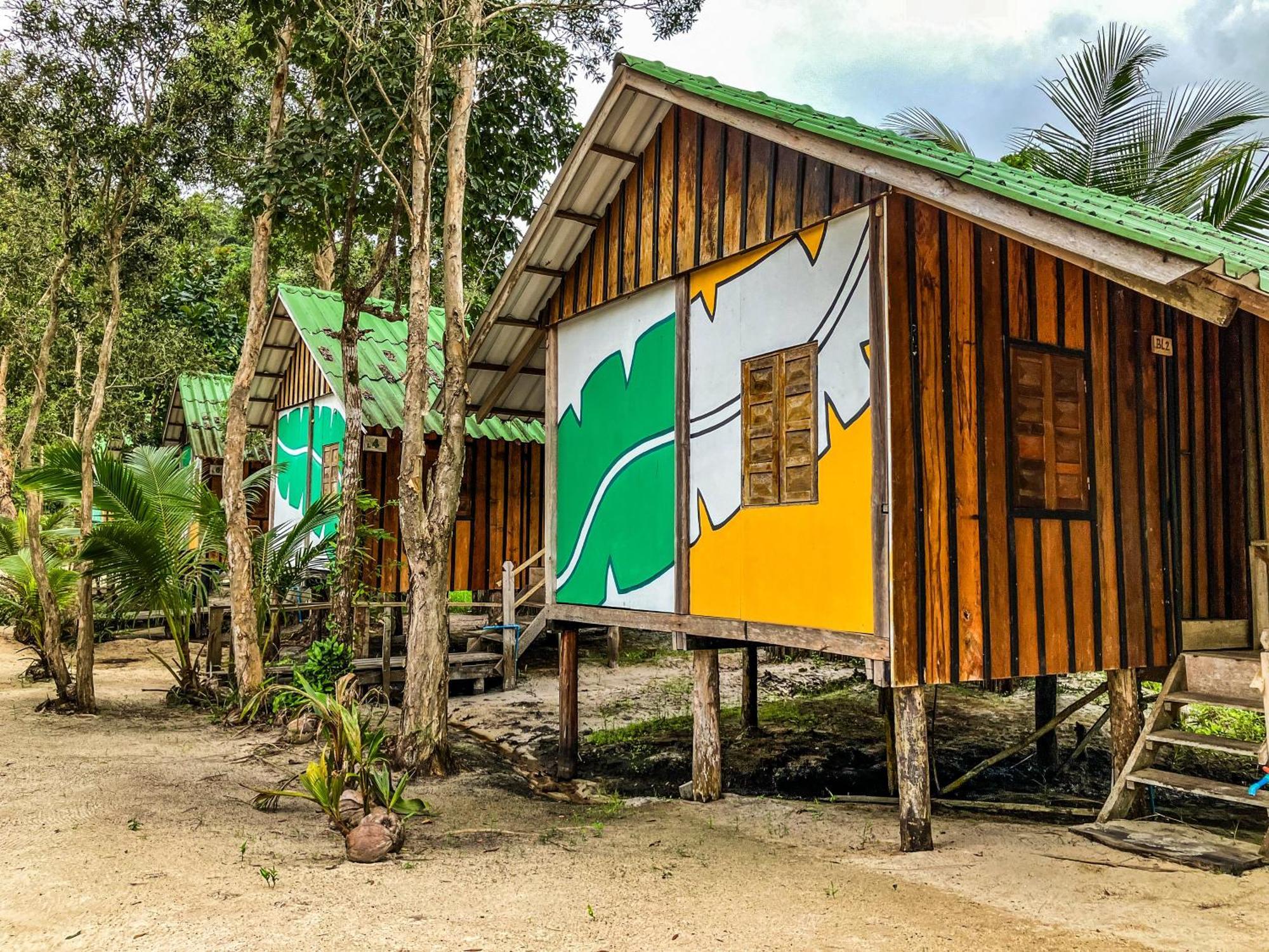 Palm Beach Bungalow Resort Prek Svay Village Bagian luar foto