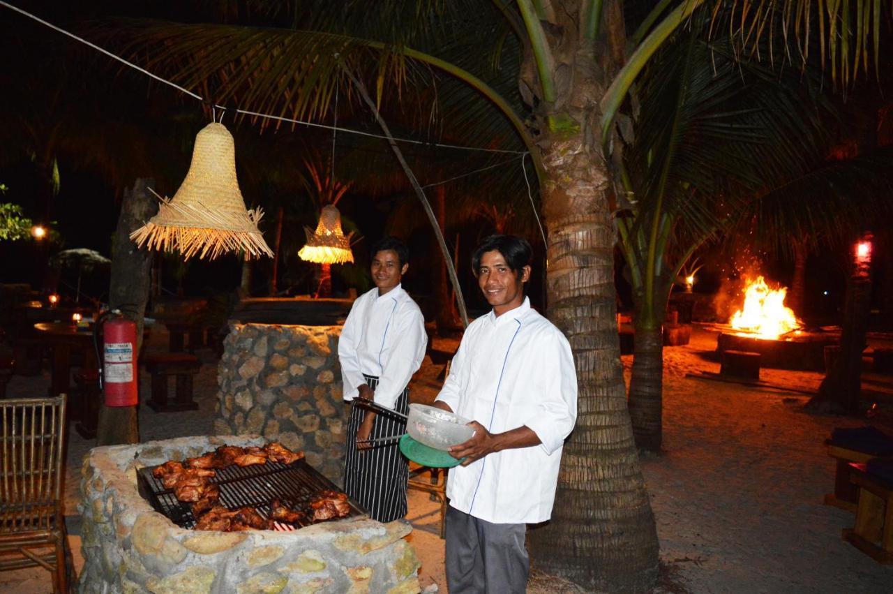 Palm Beach Bungalow Resort Prek Svay Village Bagian luar foto
